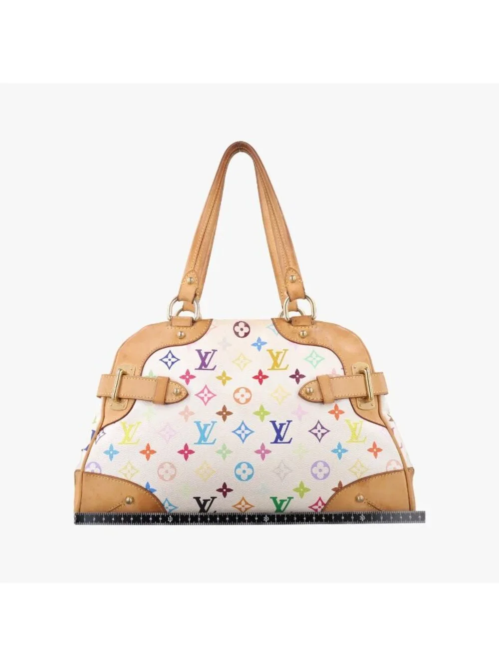 Louis Vuitton Claudia Blanc Monogram Multicolor Shoulder Bag